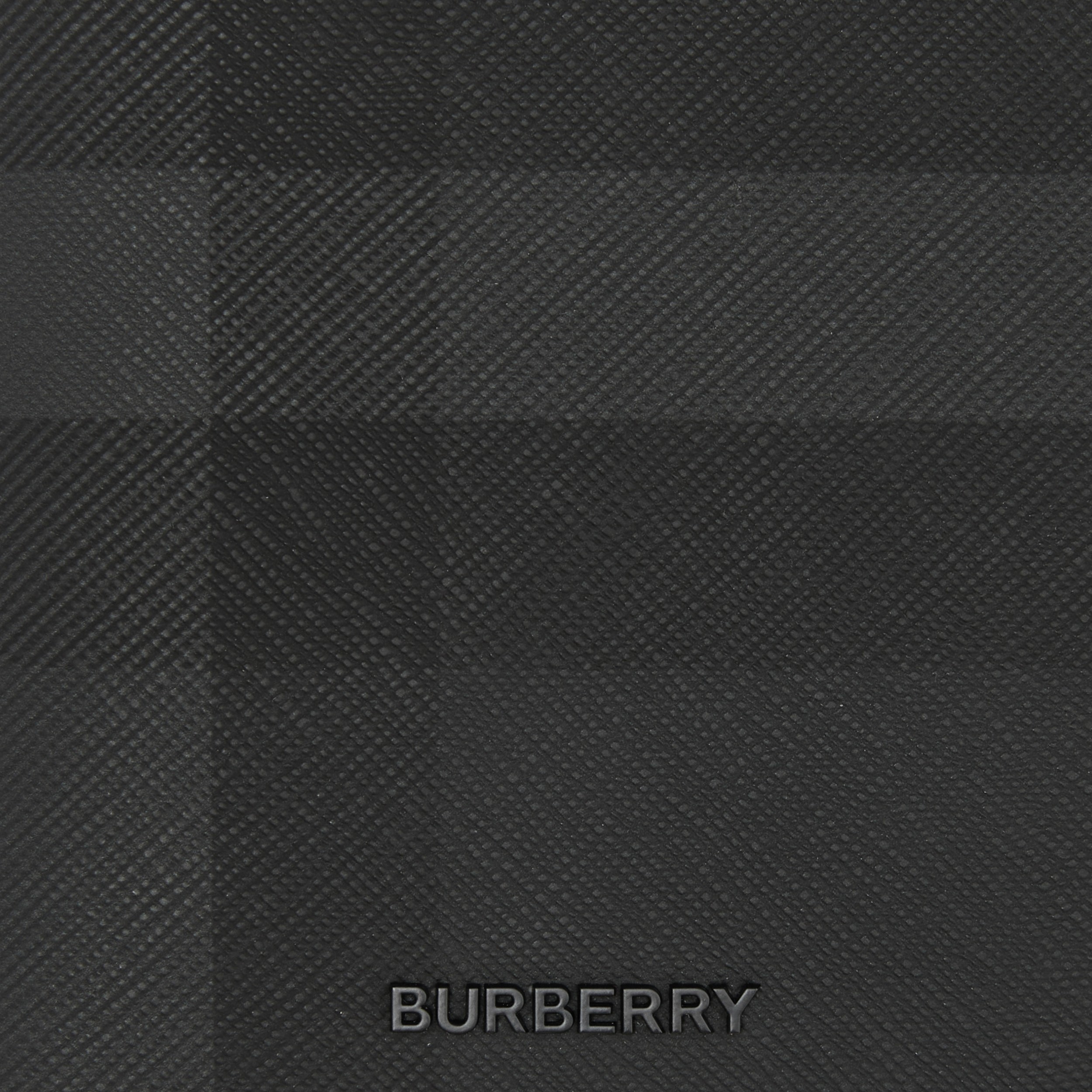 Charcoal Check and Leather Ziparound Wallet - Men | Burberry® Official
