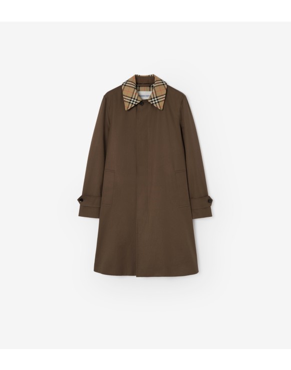 Mid-length Gabardine Car Coat