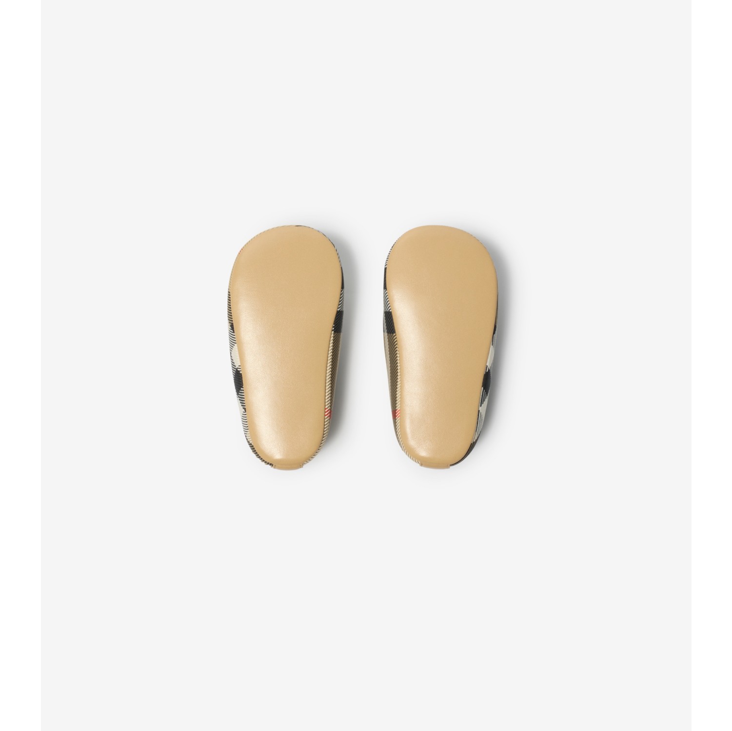 Check Nylon Blend Booties