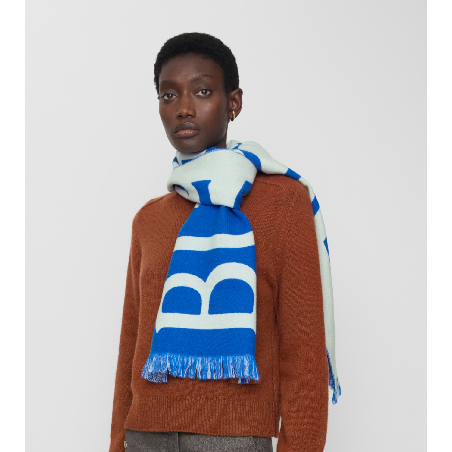 Logo Wool Scarf