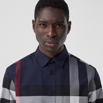 burberry shirt navy