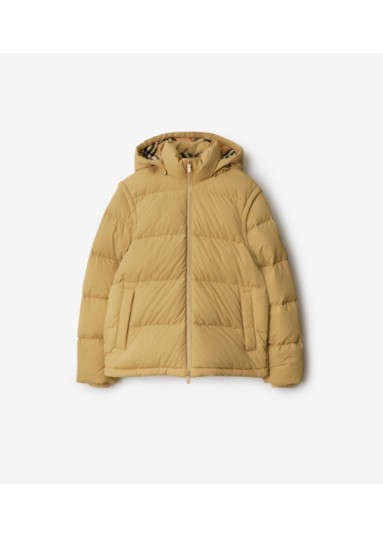 Detachable Sleeve Nylon Puffer Jacket