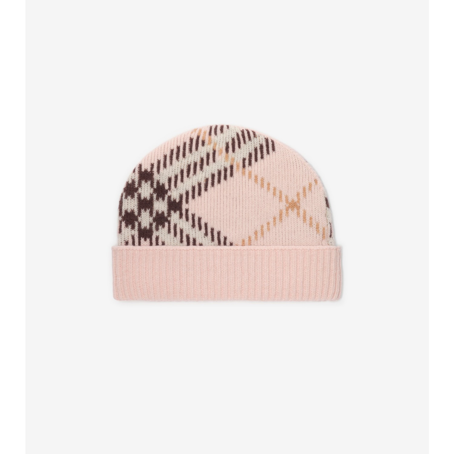 Check Cashmere Blend Beanie