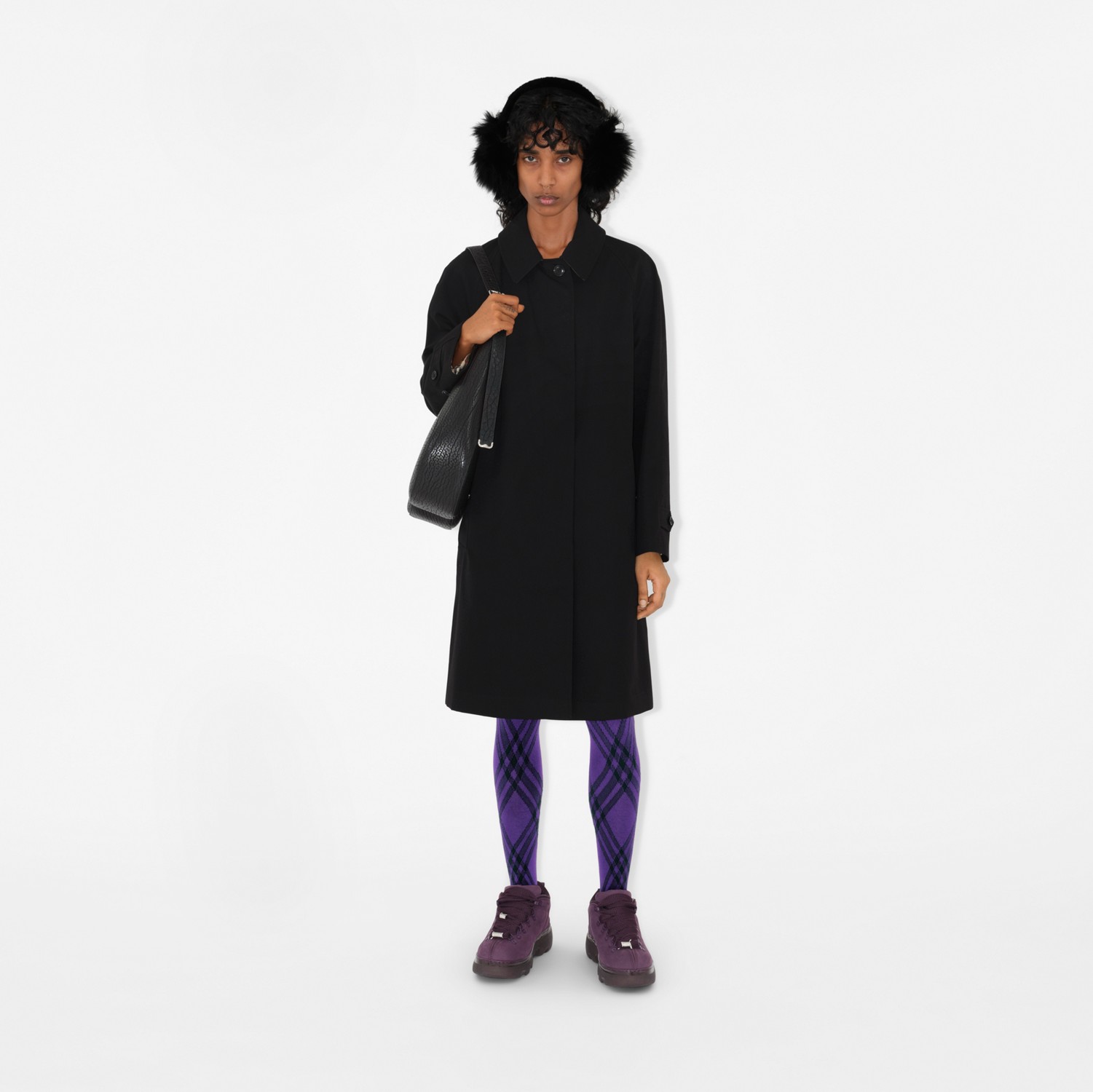Mid-length Camden Heritage Car Coat in Black - Women | Burberry® Official