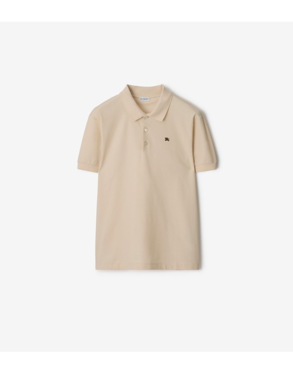 Baumwoll-Poloshirt mit Knight aus Metall
