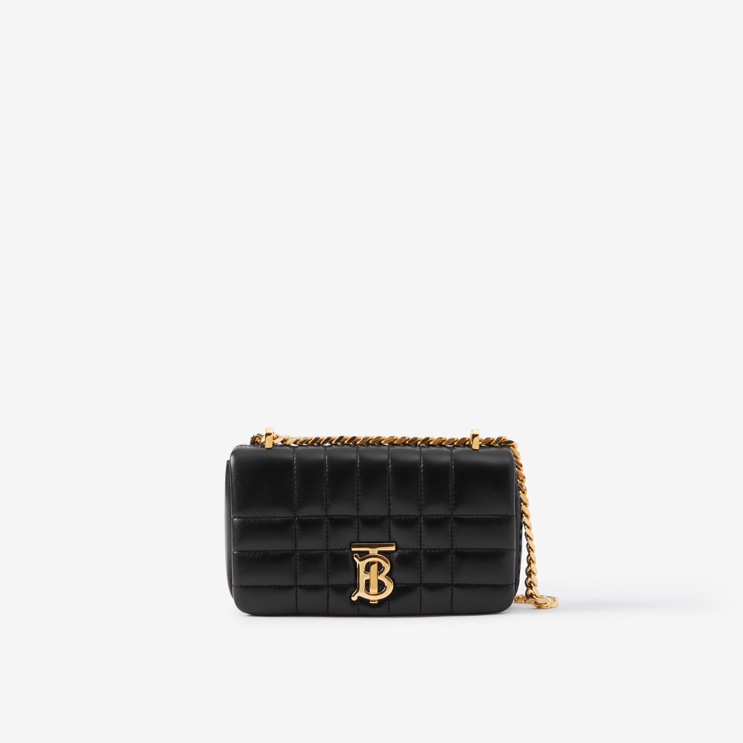 Quilted Leather Mini Lola Bag in Black - Women | Burberry® Official