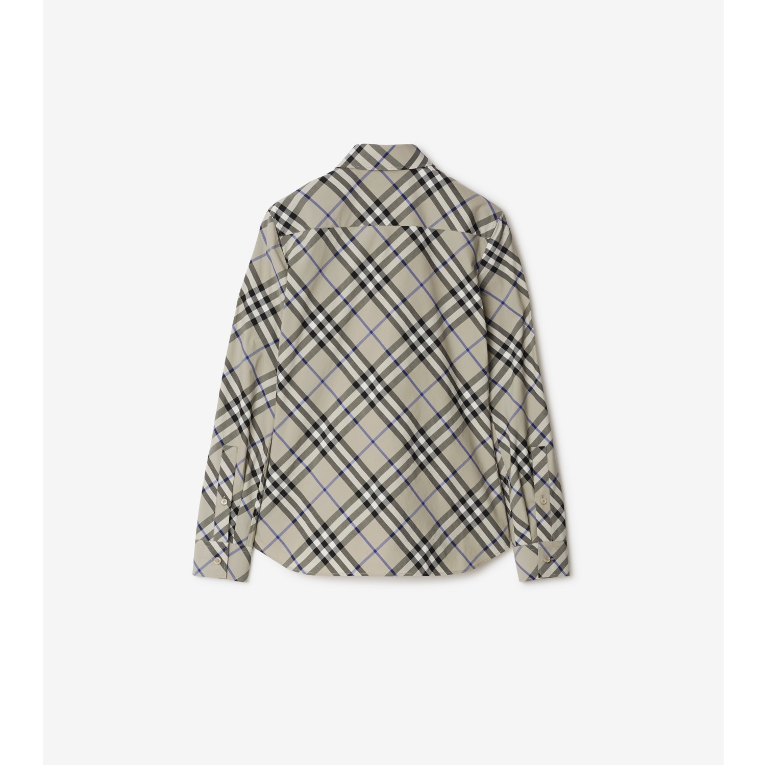 Chemise slim en coton Check