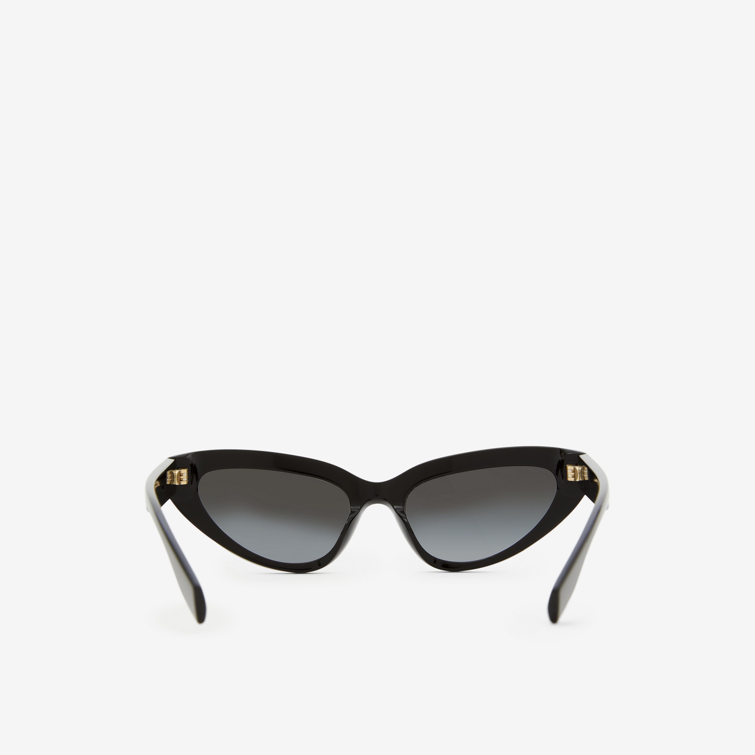 Gafas de sol con montura de ojo de gato (Negro/negro) - Mujer | Burberry® oficial - 3