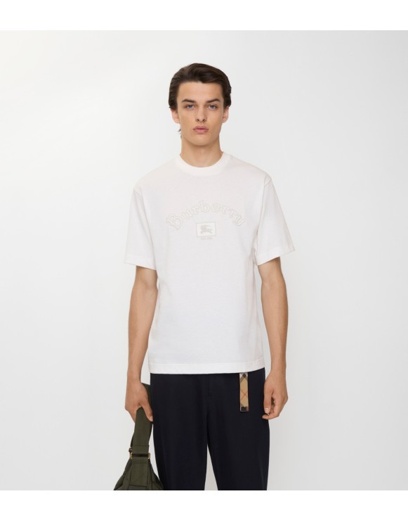 T-shirt en coton à logo Gothic
