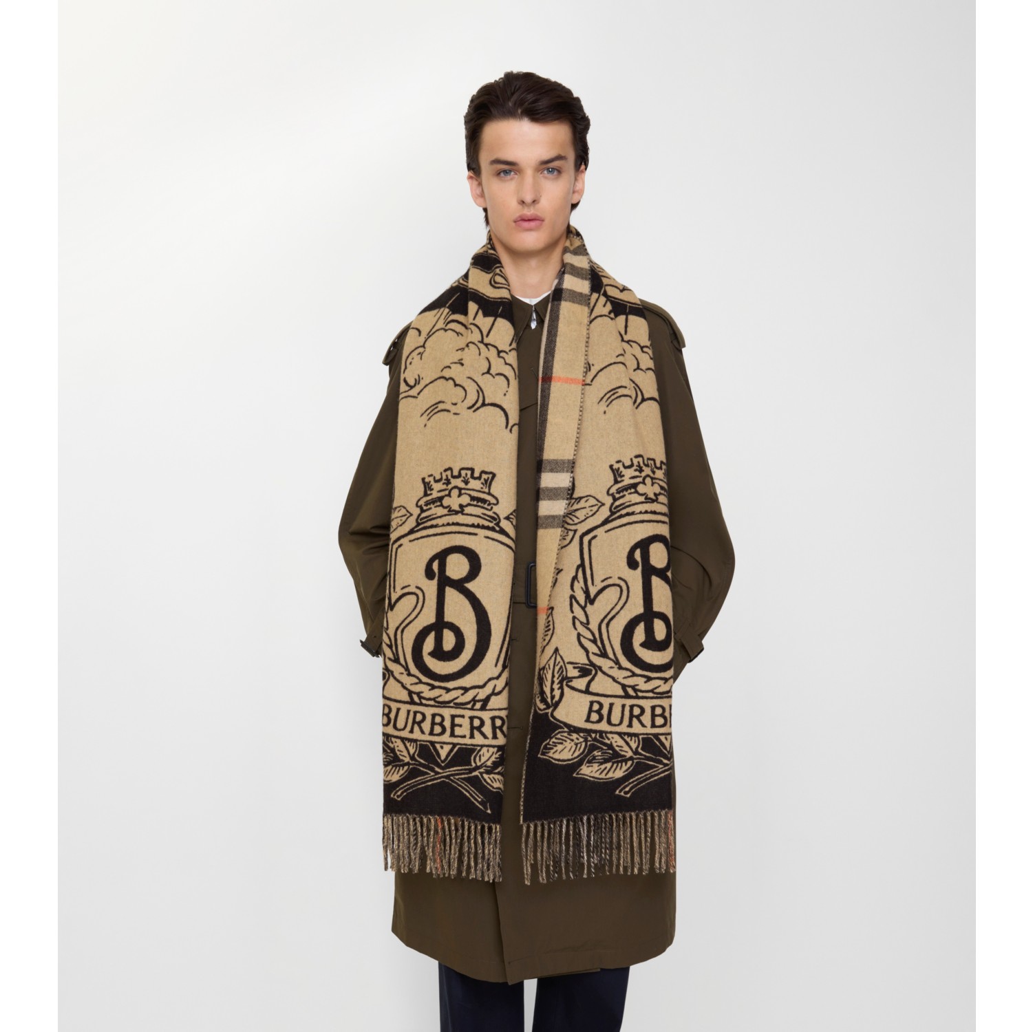 Wide Reversible Stormy Knight Scarf