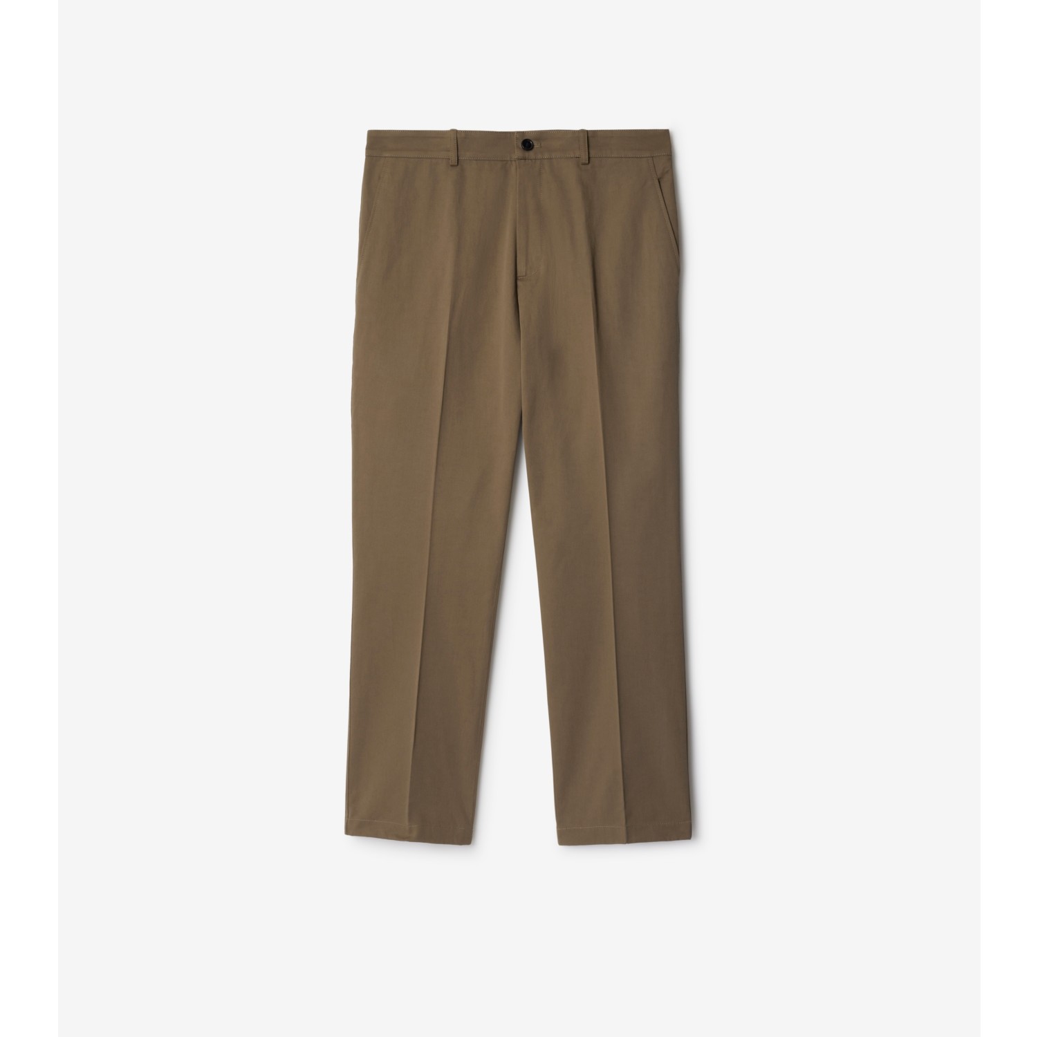 Cotton Chinos in Linden Men Burberry Official