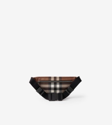 Cason Belt Bag in Dark Birch Brown - Men | Burberry® Official