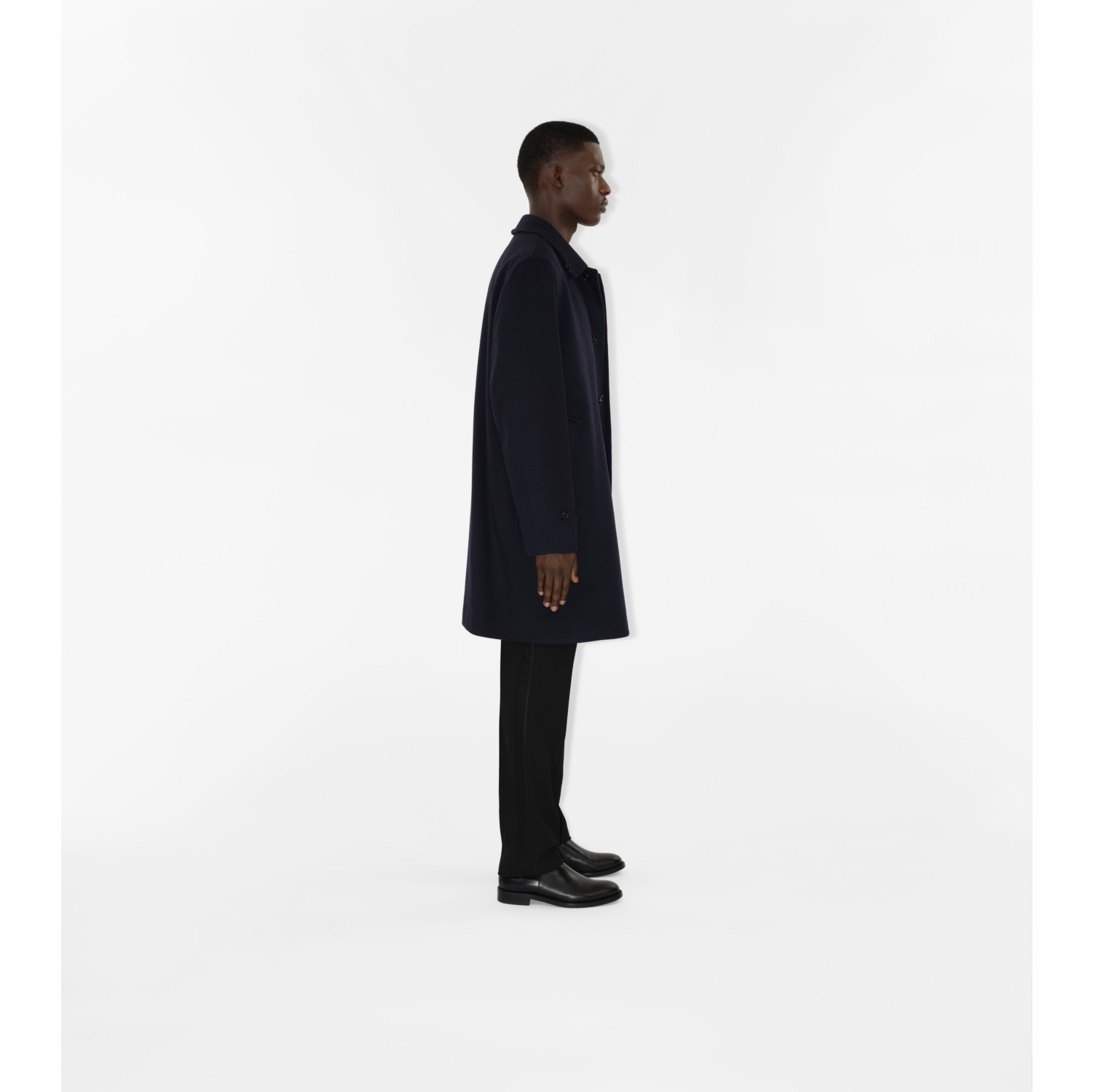 Mid-length Cashmere Blend Paddington Car Coat in Midnight navy - Men ...