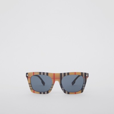 burberry hexagonal sunglasses