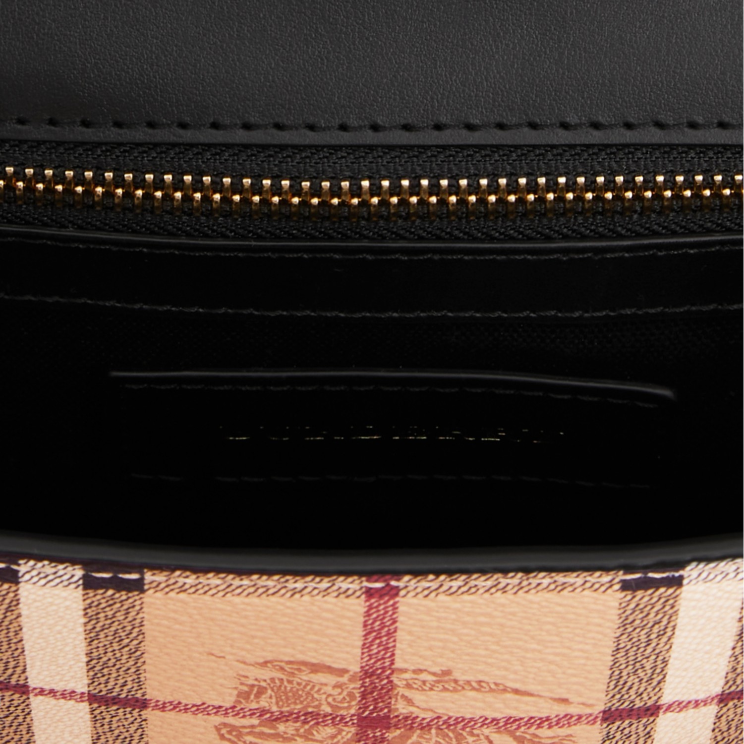 Check Ecanvas and Leather Crossbody Bag in Black Women Burberry