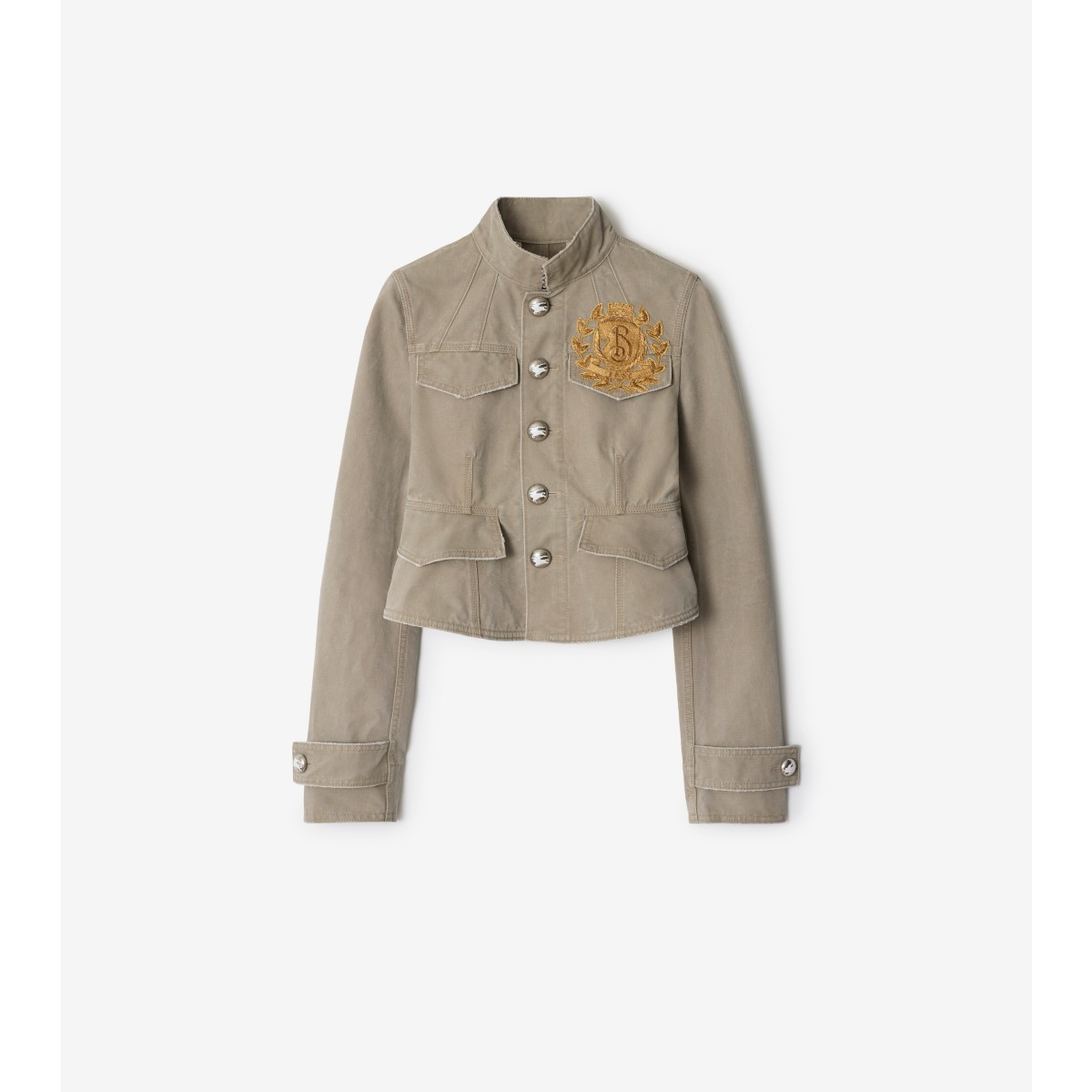 Burberry B Crest Cotton Tailored Jacket