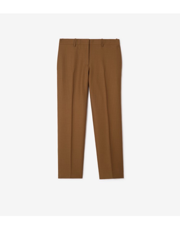 Wool Mohair Tailored Trousers