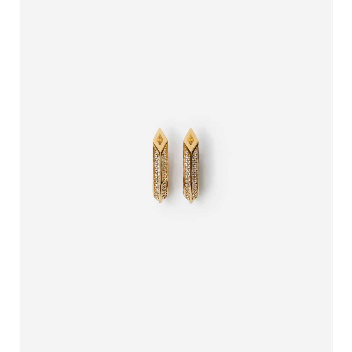  Hollow Spike Pavé Earrings