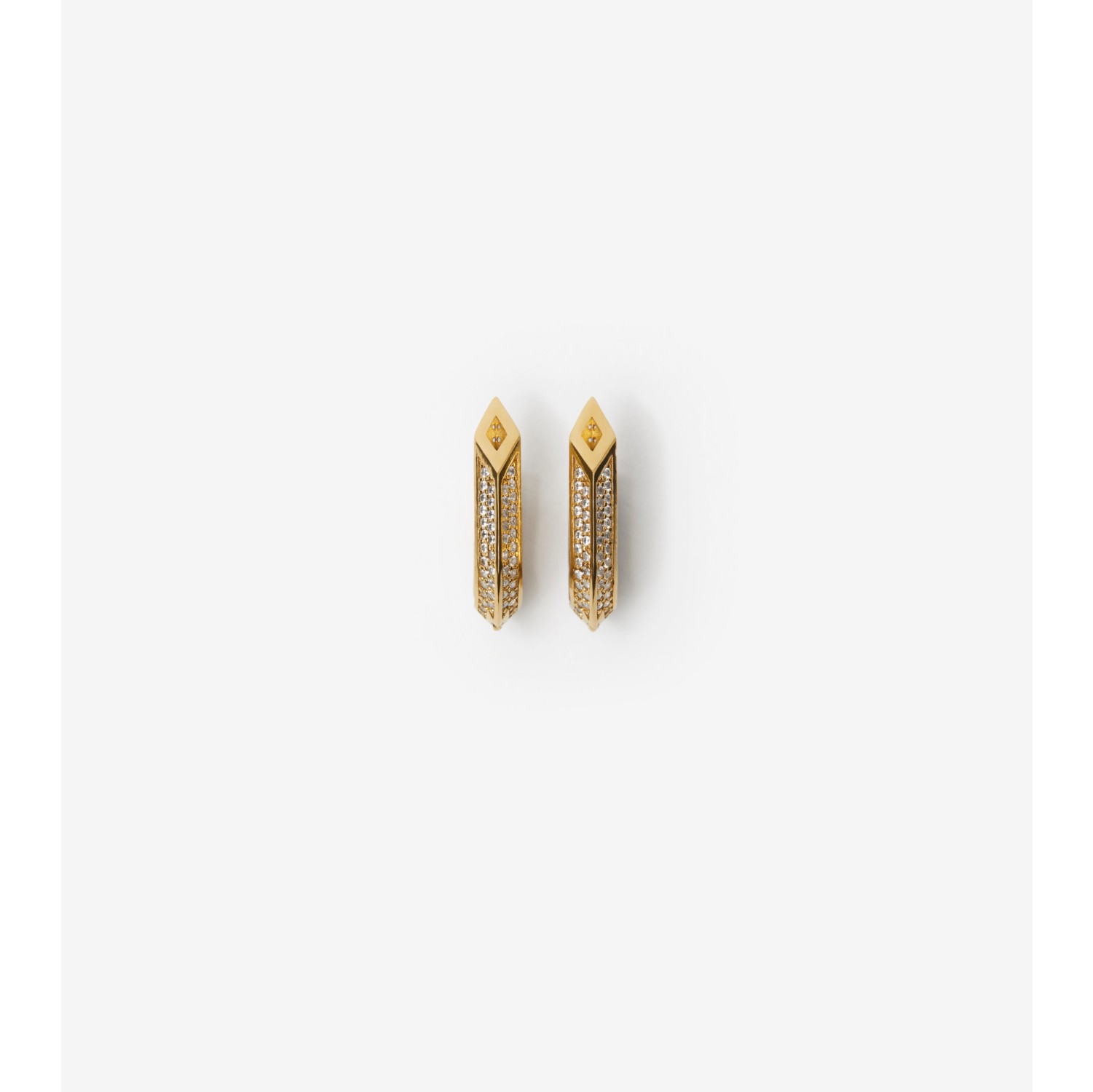 Hollow Spike Pavé Earrings