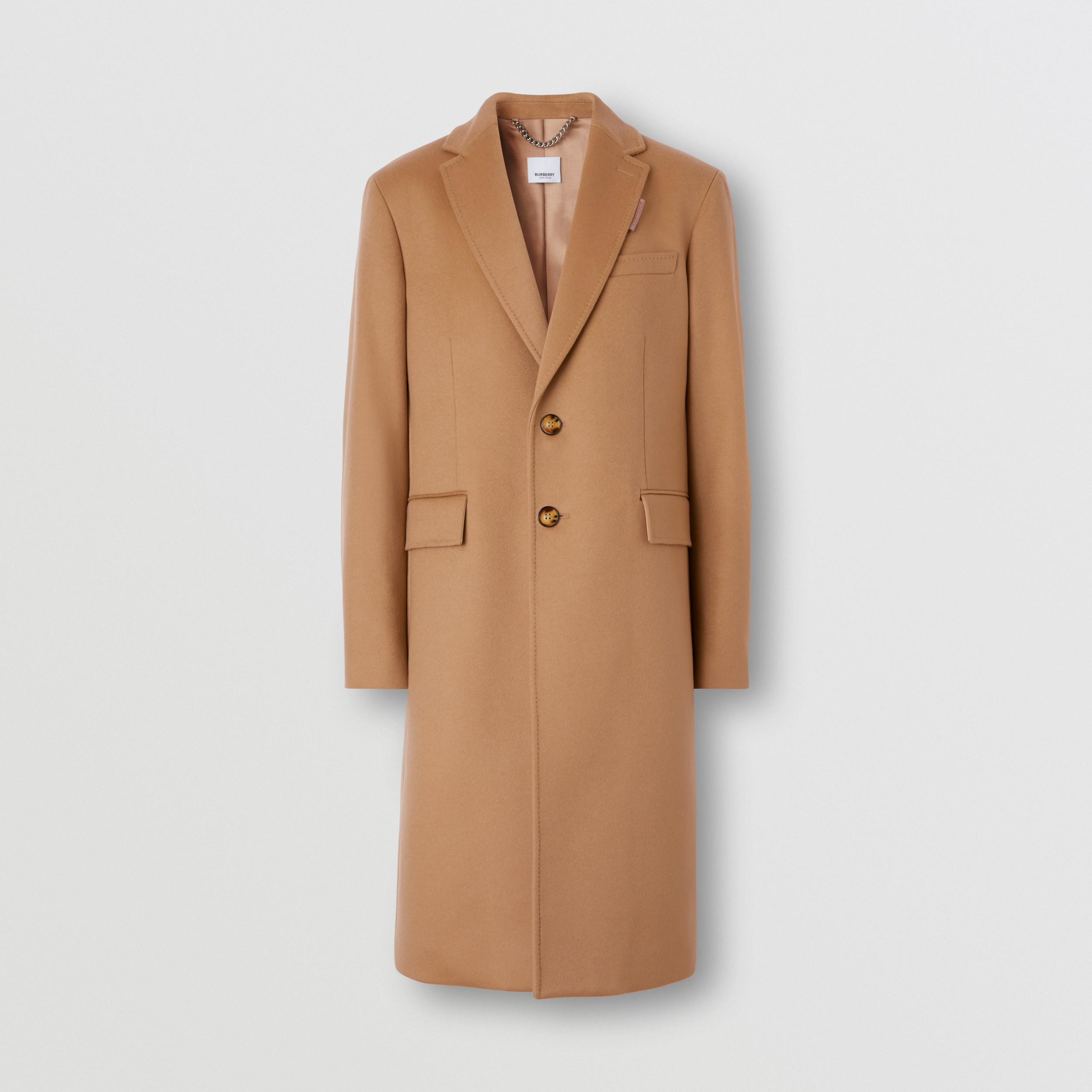 Wool Cashmere Tailored Coat in Camel - Men | Burberry® Official - 4