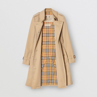 burberry chelsea mid length trench coat