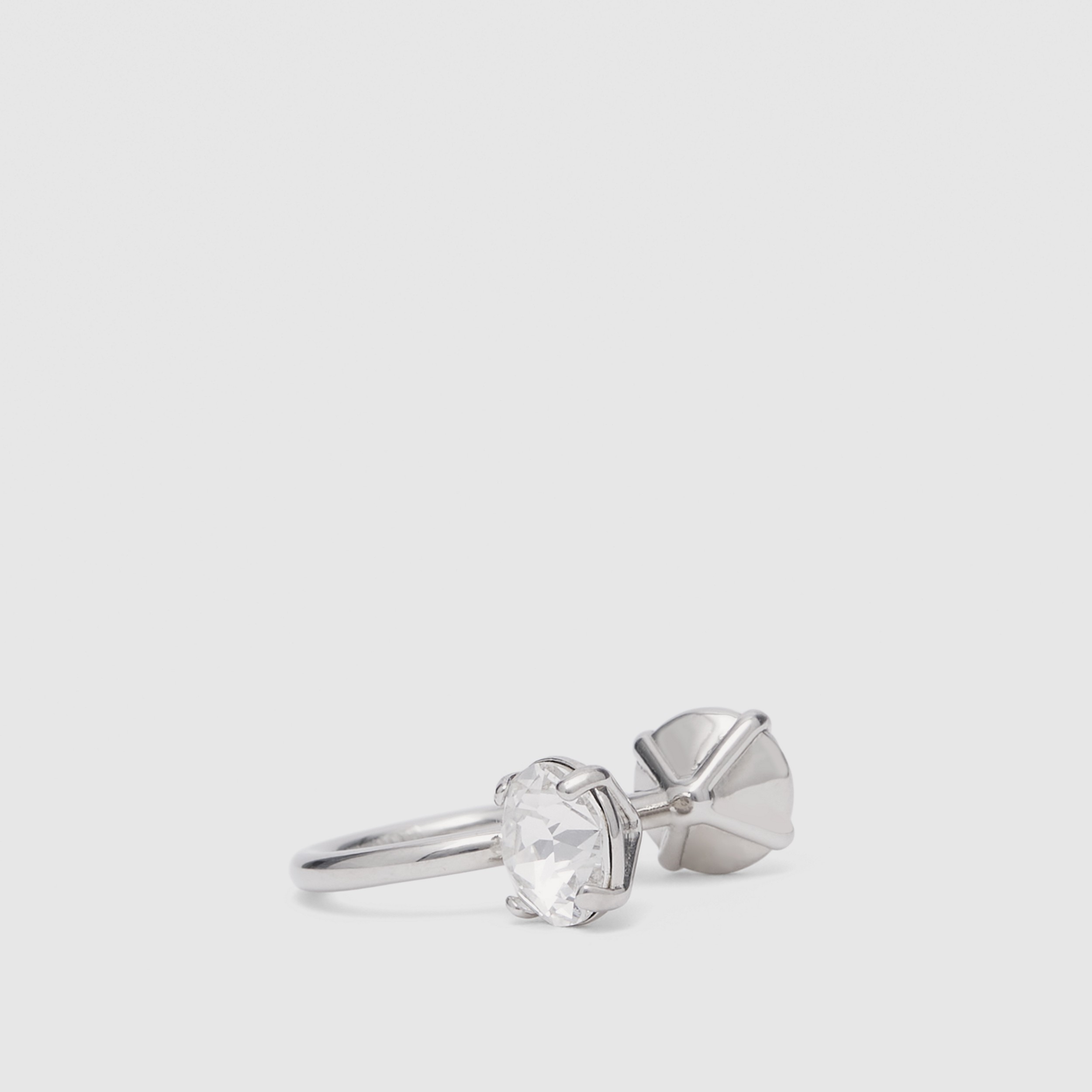 Crystal Detail Palladium-plated Ear Cuff - Women | Burberry® Official - 1