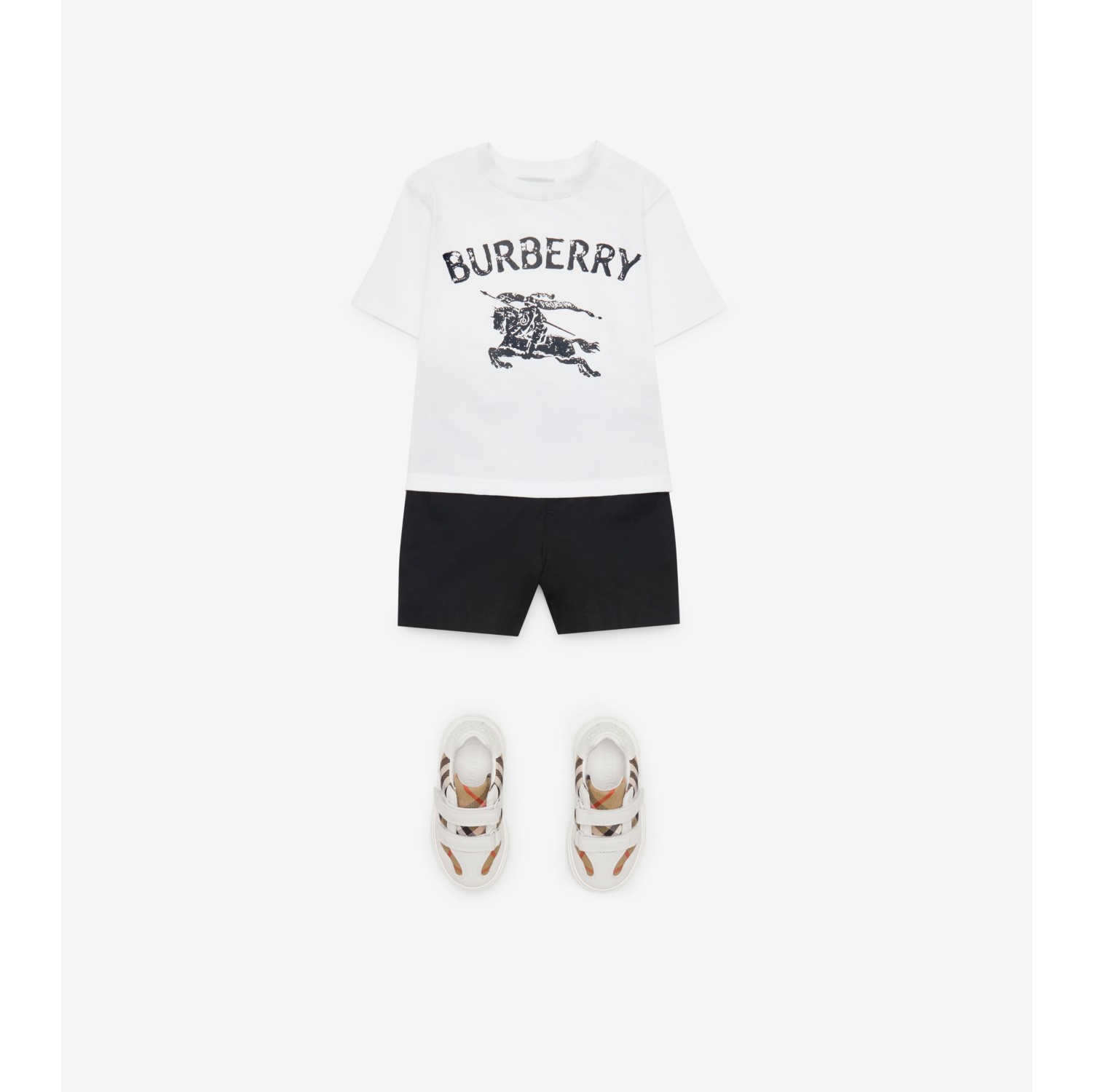 ナイト ストレッチコットンTシャツ (ホワイト) | Burberry®公式サイト