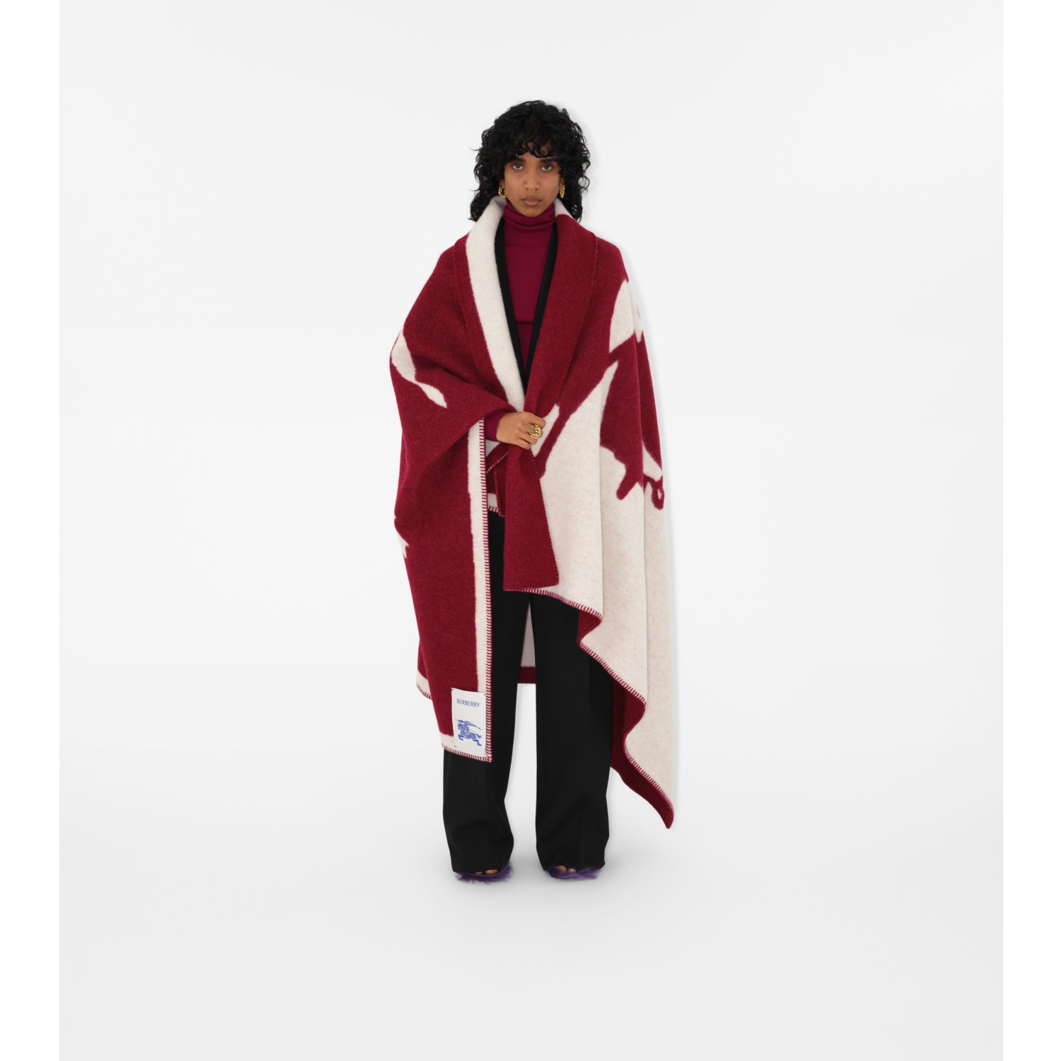 Burberry blanket hot sale shawl