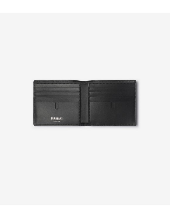Check Intarsia Bifold Wallet