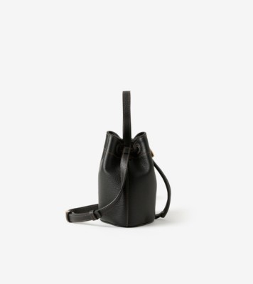 Burberry Black Mini #39;TB#39; Bucket Bag