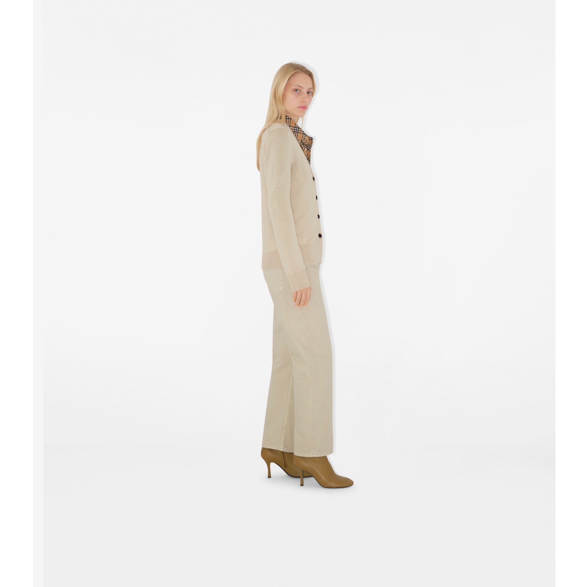 BURBERRY カシミヤ混 TBモノグラム カーディガン XS ベージュ D7E5E094-F2B7-4B27-A8AD-
