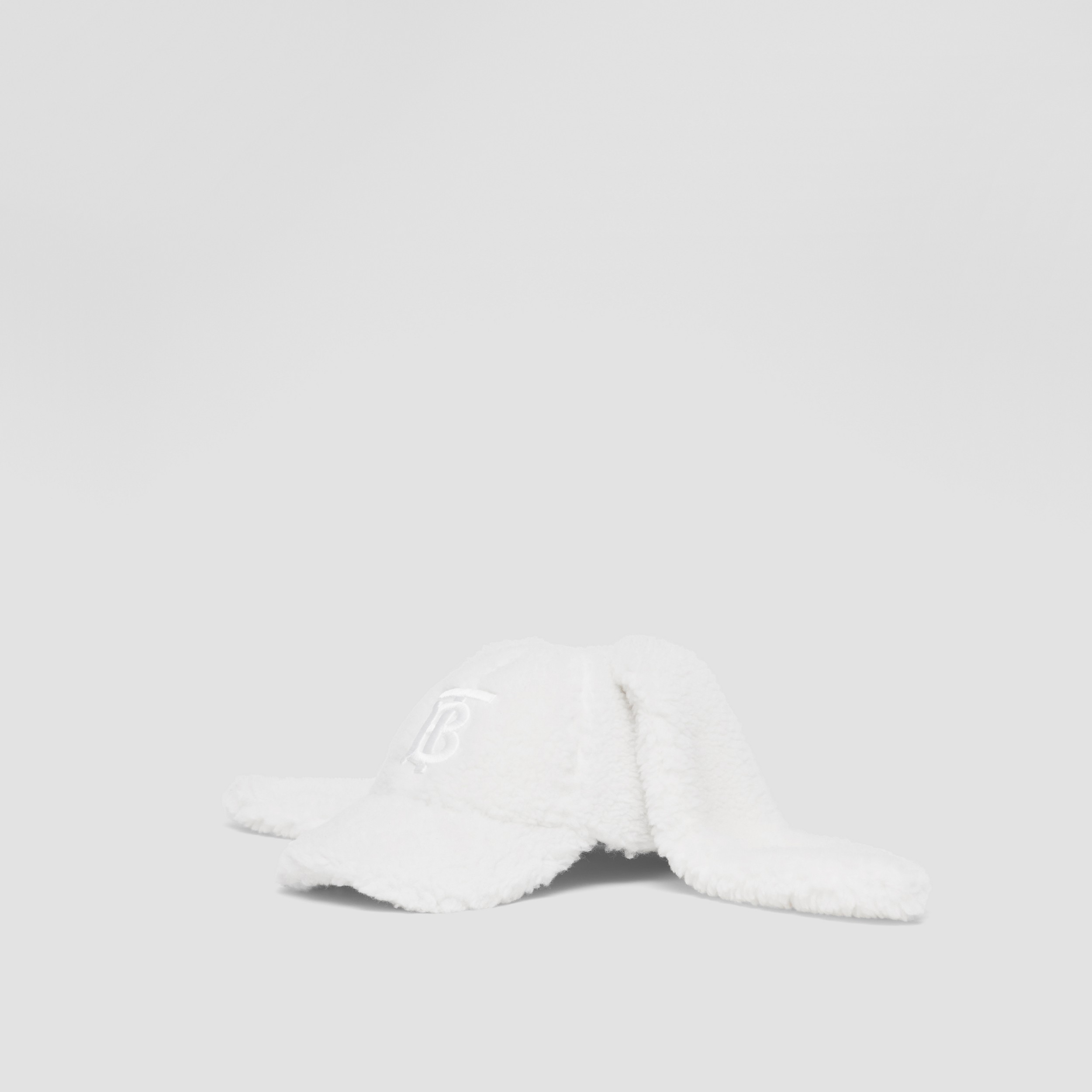 Berretto da baseball in pile con orecchie da coniglio (Bianco) | Sito ufficiale Burberry® - 4