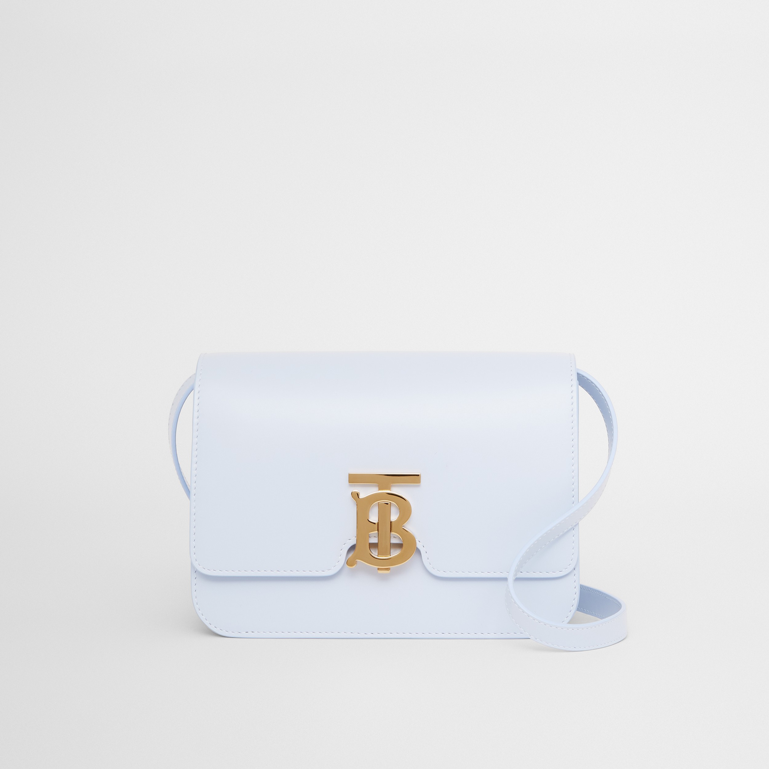 Small Leather TB Bag in Pale Blue - Women | Burberry® Official - 1