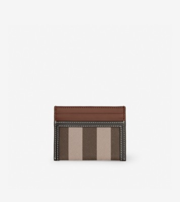 BURBERRY Embellished textured-leather cardholder