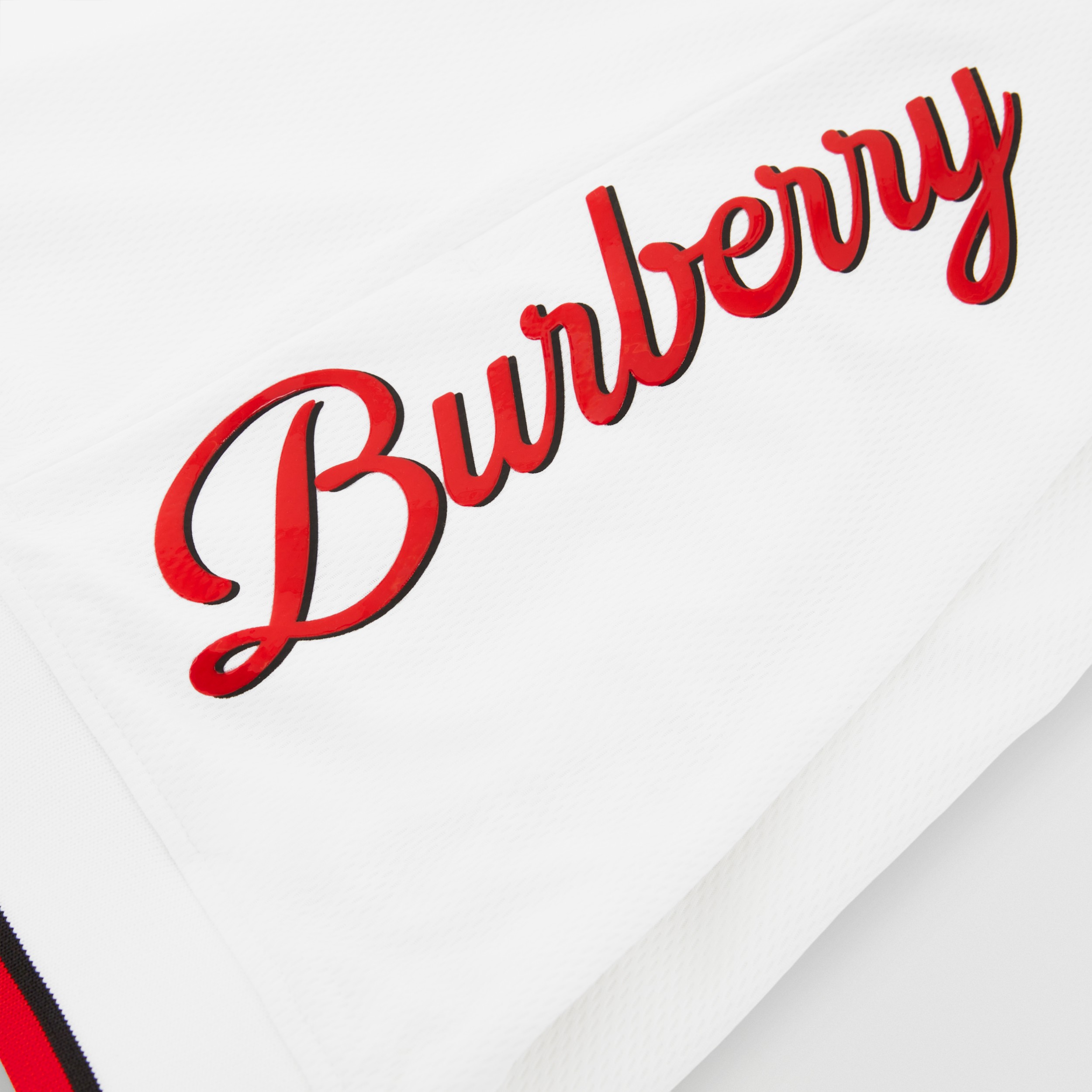 速写徽标平织网眼短裤 (白色) | Burberry® 博柏利官网 - 2