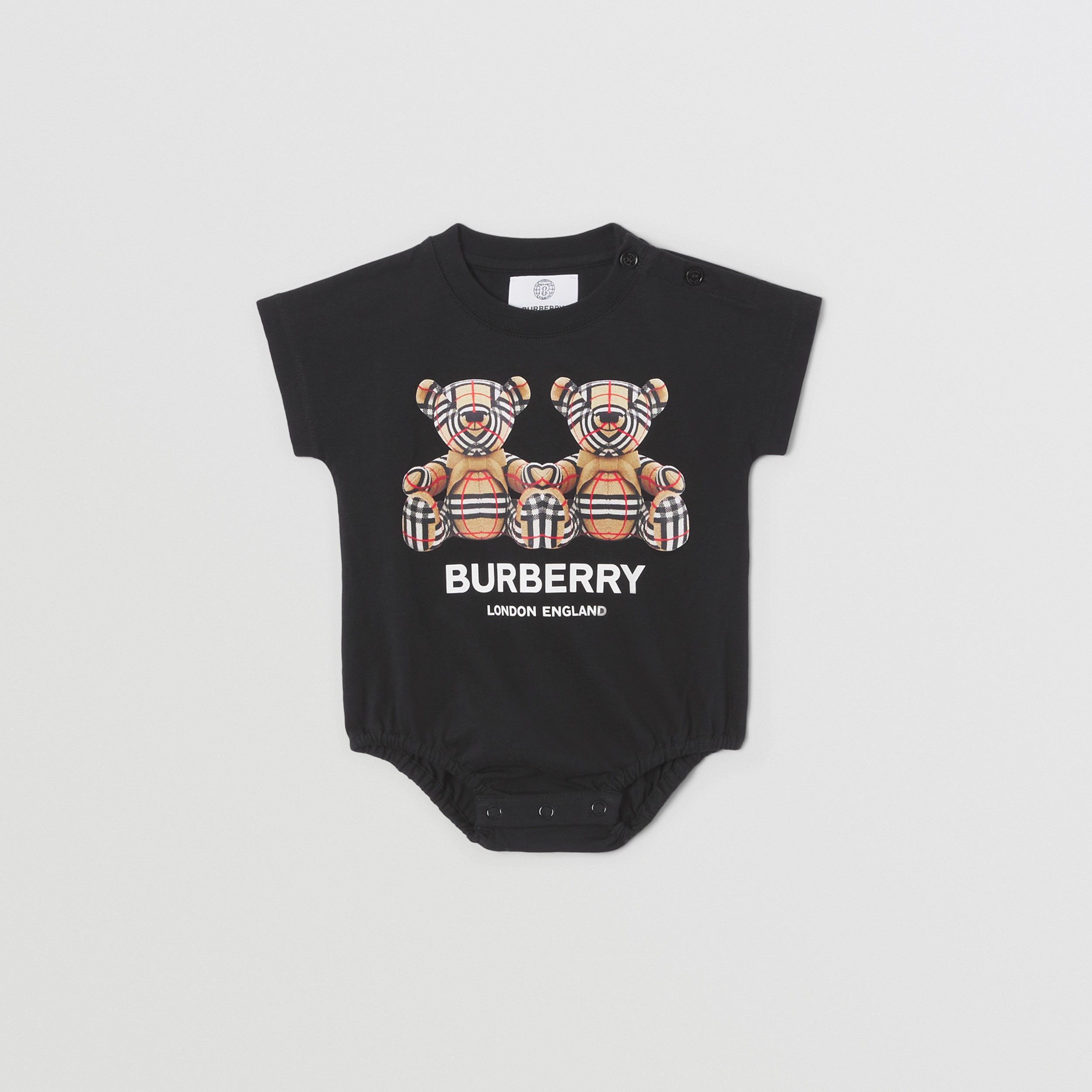 Thomas Bear Motif Cotton Four Piece Baby Gift Set In White Children Burberry United States Thomas Bear Motif Cotton Four Piece Baby Gift Set In White Children Burberry United States