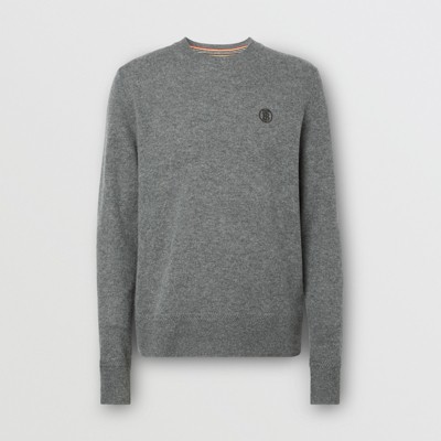 grey burberry sweater