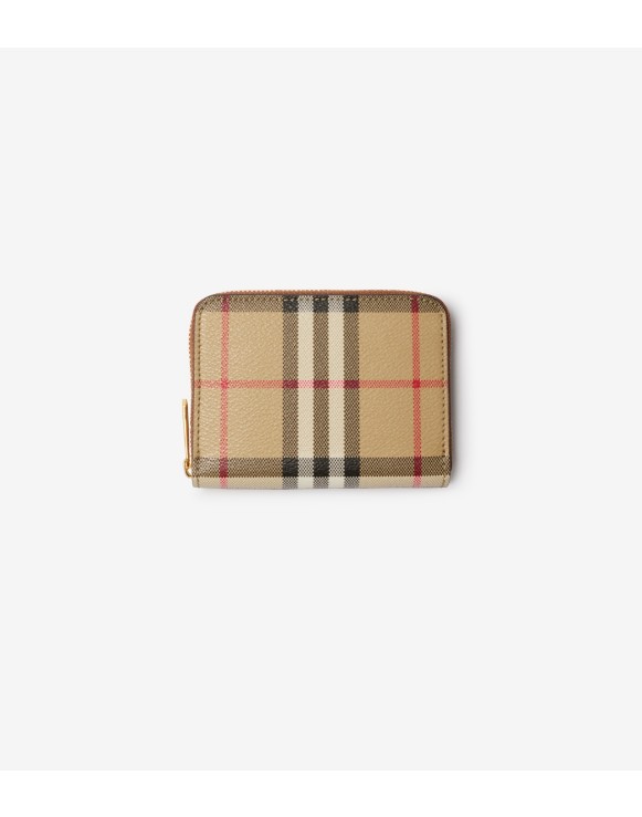 新品未使用品　箱付き　BURBERRY LONDON 二つ折り財布　ノバチェック ✨新品未使用✨Burberry ミニ財布ノバチェック二つ折りキャンバス