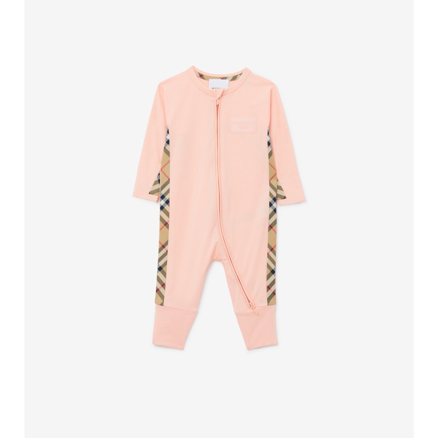 Burberry hotsell baby sleepsuit