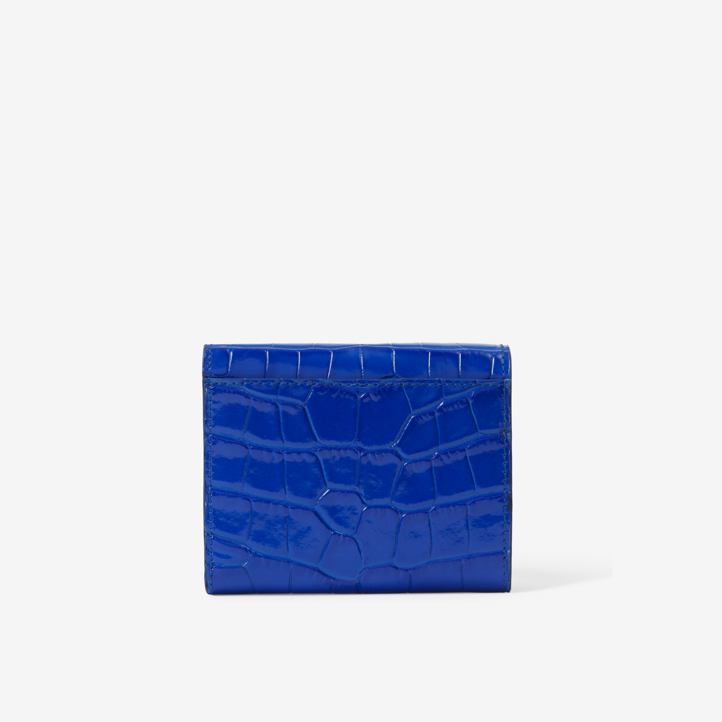 Embossed Leather TB Compact Wallet in Knight - Women | Burberry® Official
