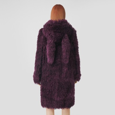 burgundy duffle coat womens