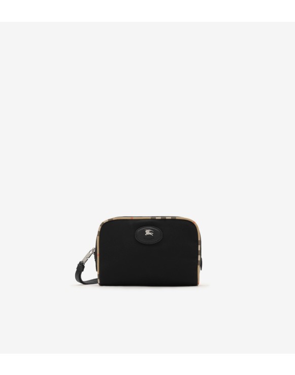 Small Check Trim Pouch