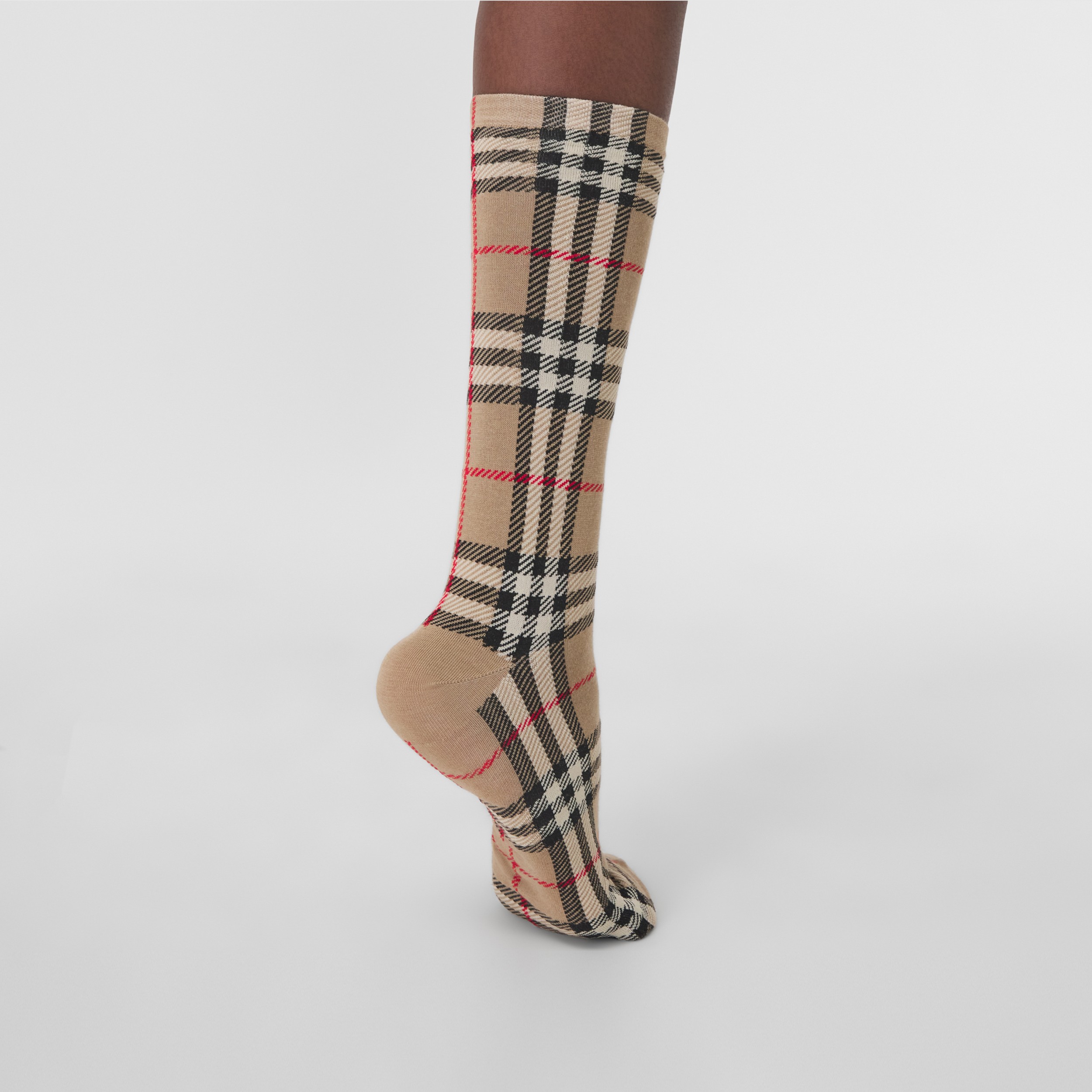 Cotton Blend Argyle Over The Knee Socks|Diamond Over The Knee Socks 