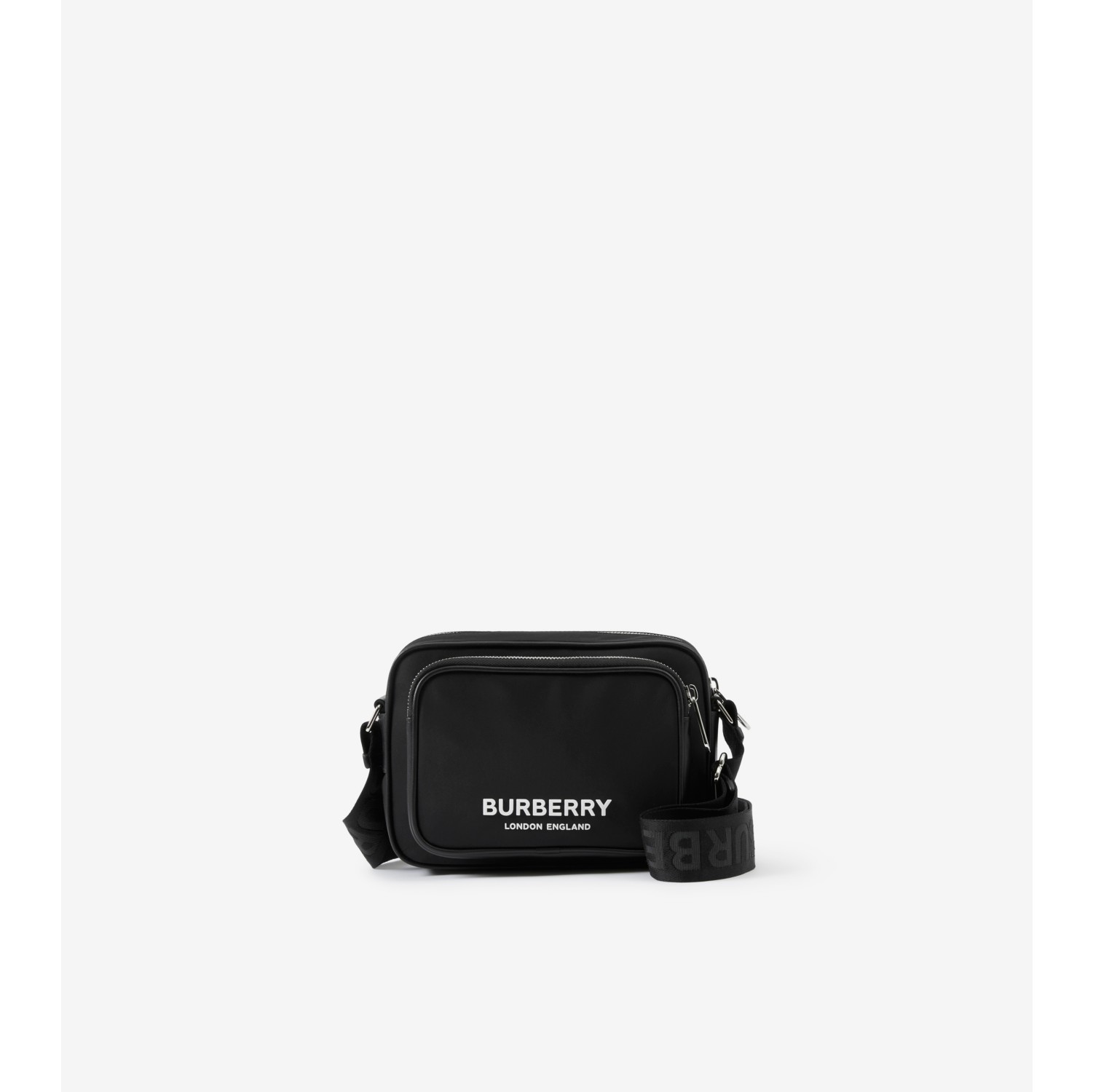 Burberry Logo Crossbody Bag in Black for Men