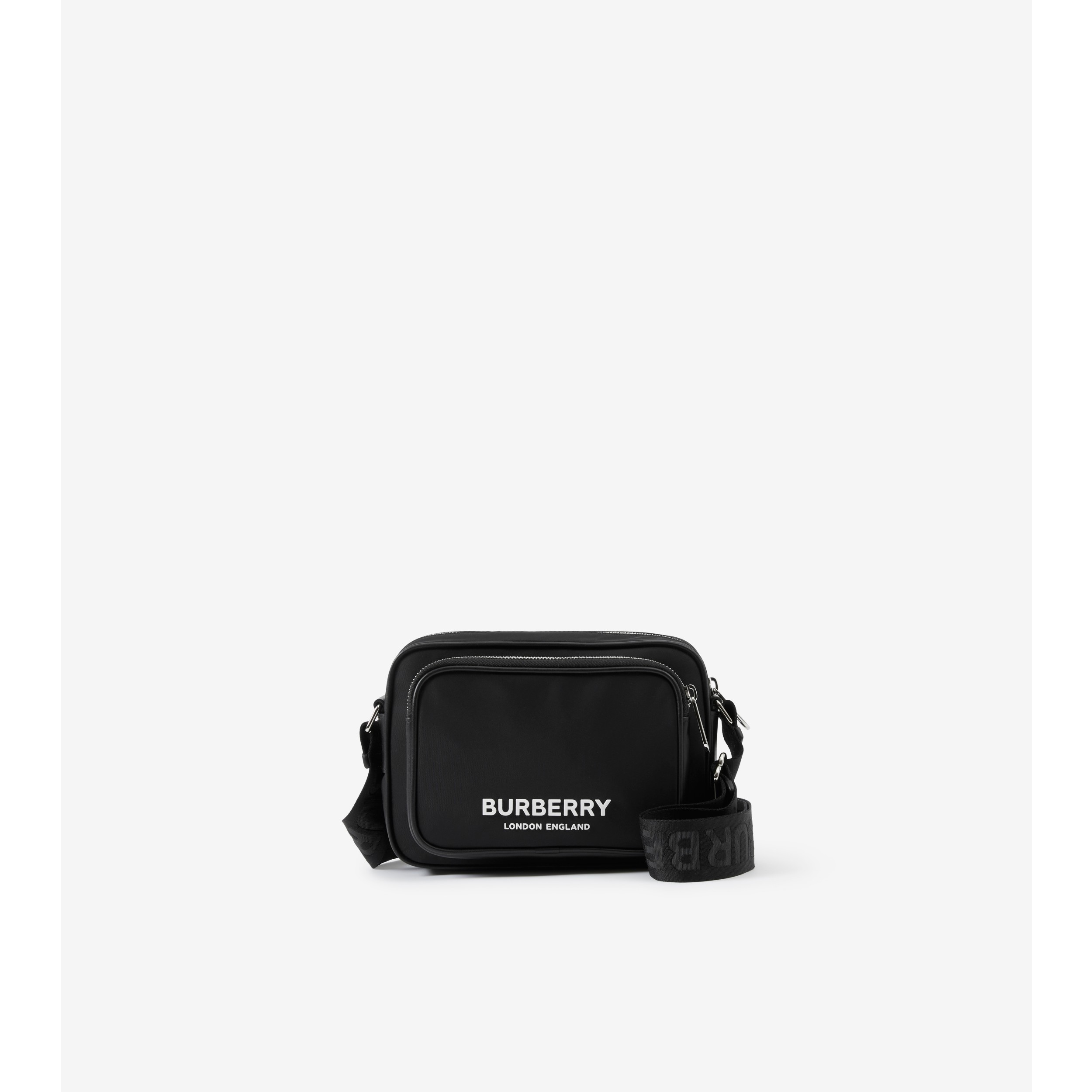 BURBERRY: Square Puddy bag in nylon - Black