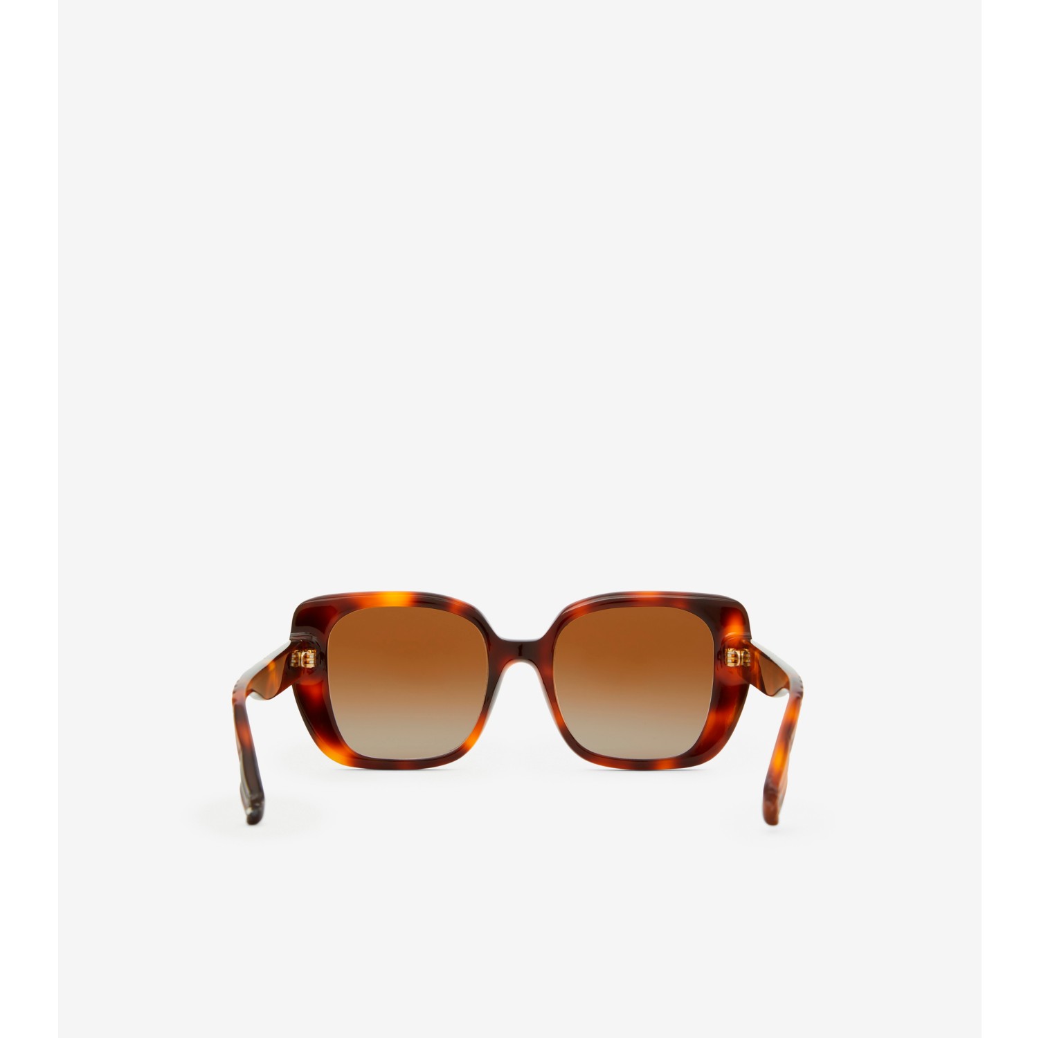 Monogram Motif Oversized Square Frame Lola Sunglasses in Warm Tortoiseshell  - Women | Burberry® Official