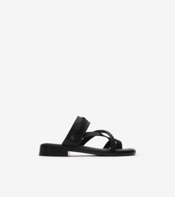 Leather Baez Sandals​ in Black - Women | Burberry® Official