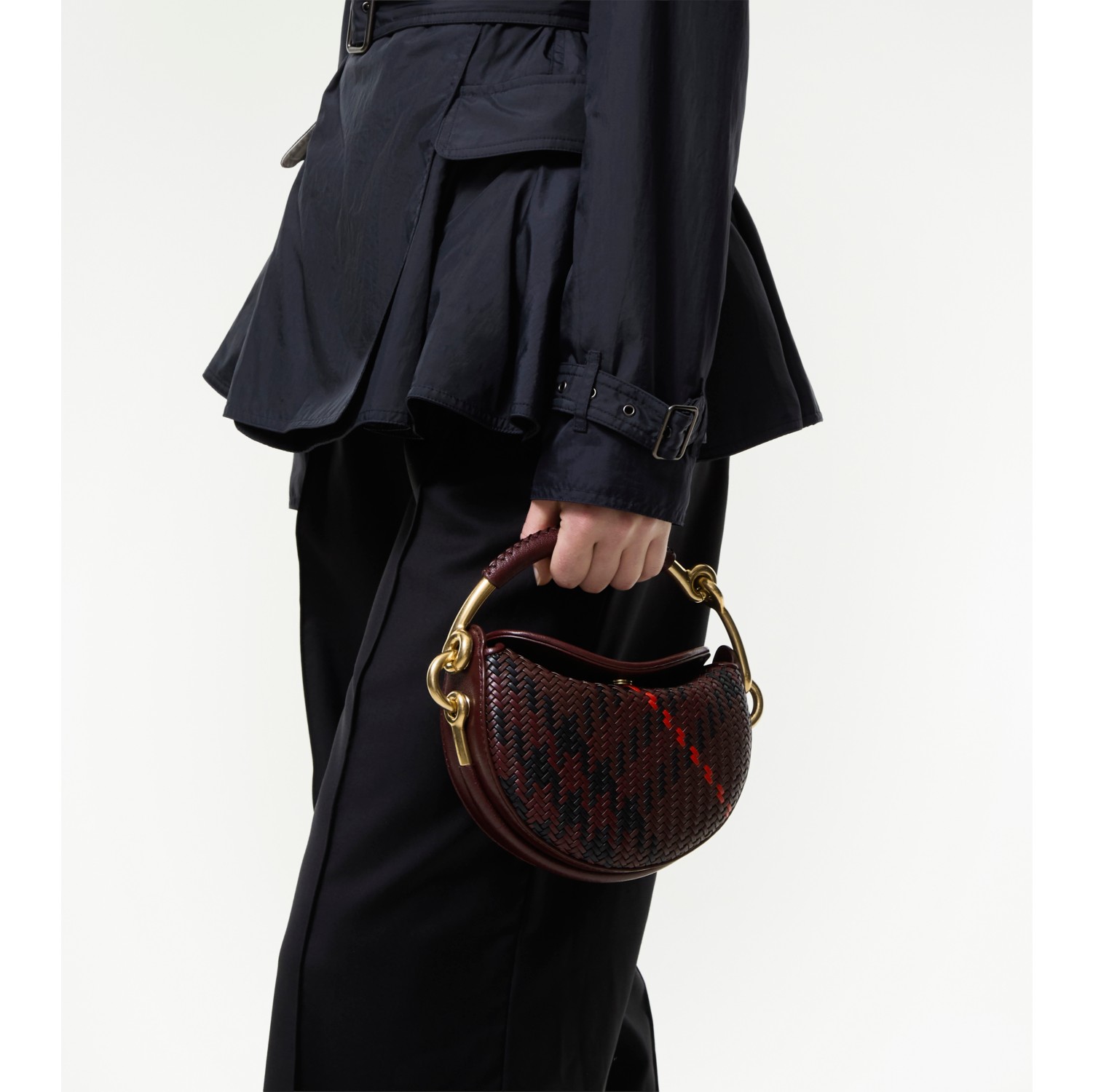 Bridle Clutch in Burgundy - Women, Leather | Burberry® Official