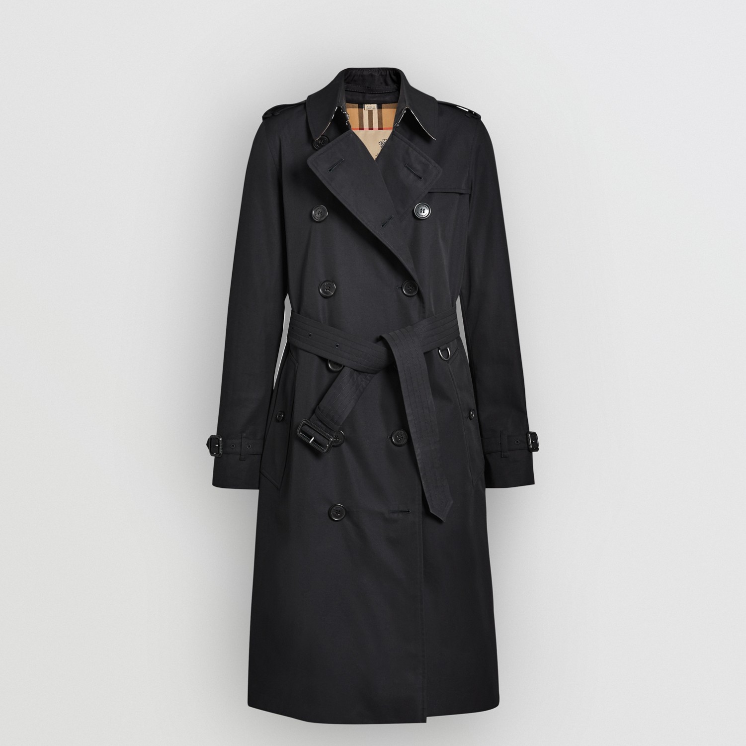 The Long Kensington Heritage Trench Coat in Midnight - Women | Burberry® Official