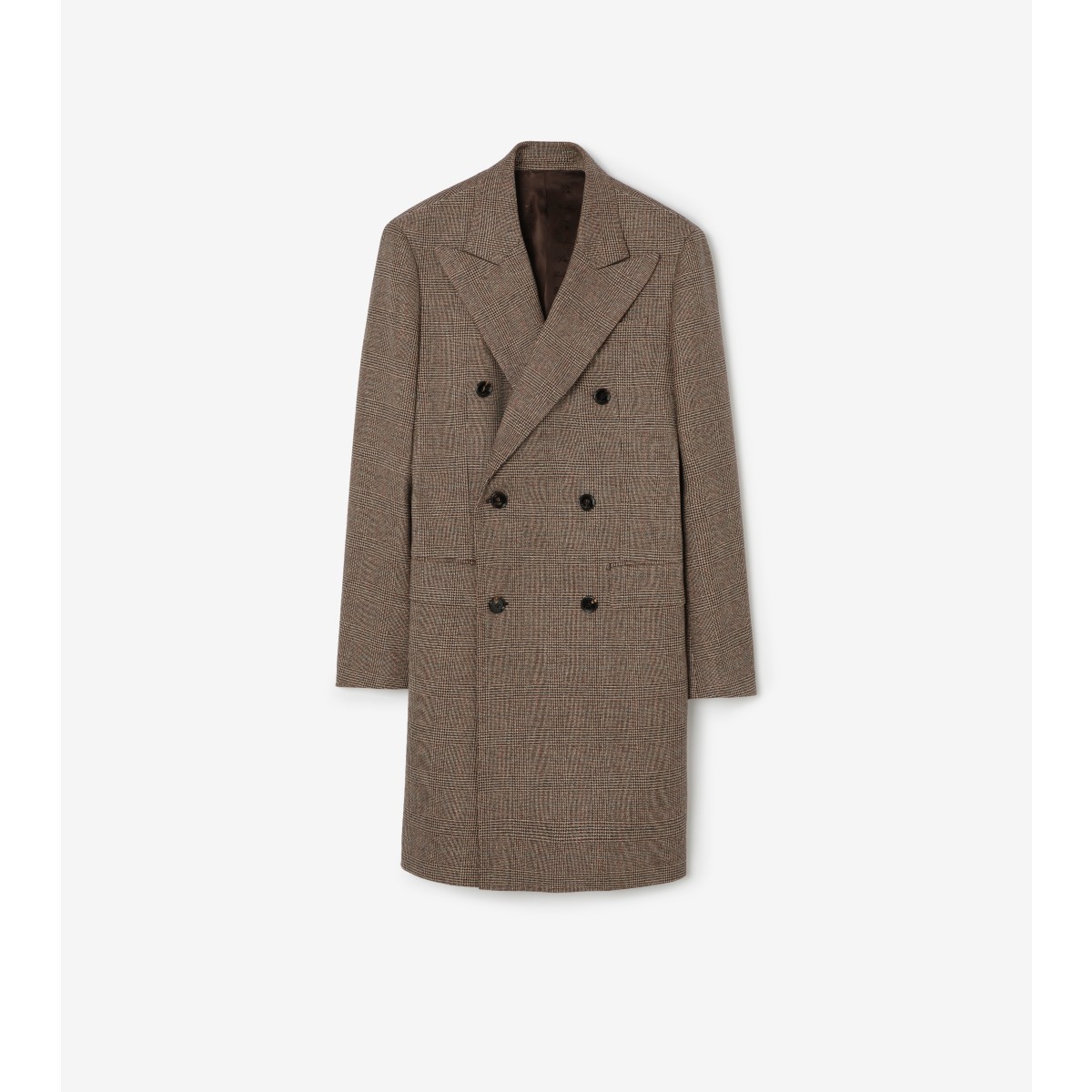  Check Wool Linen Blend Denbury Tailored Coat